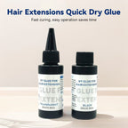 Salon-grade UV hair extension gel, easy to remove and leaves no residue.